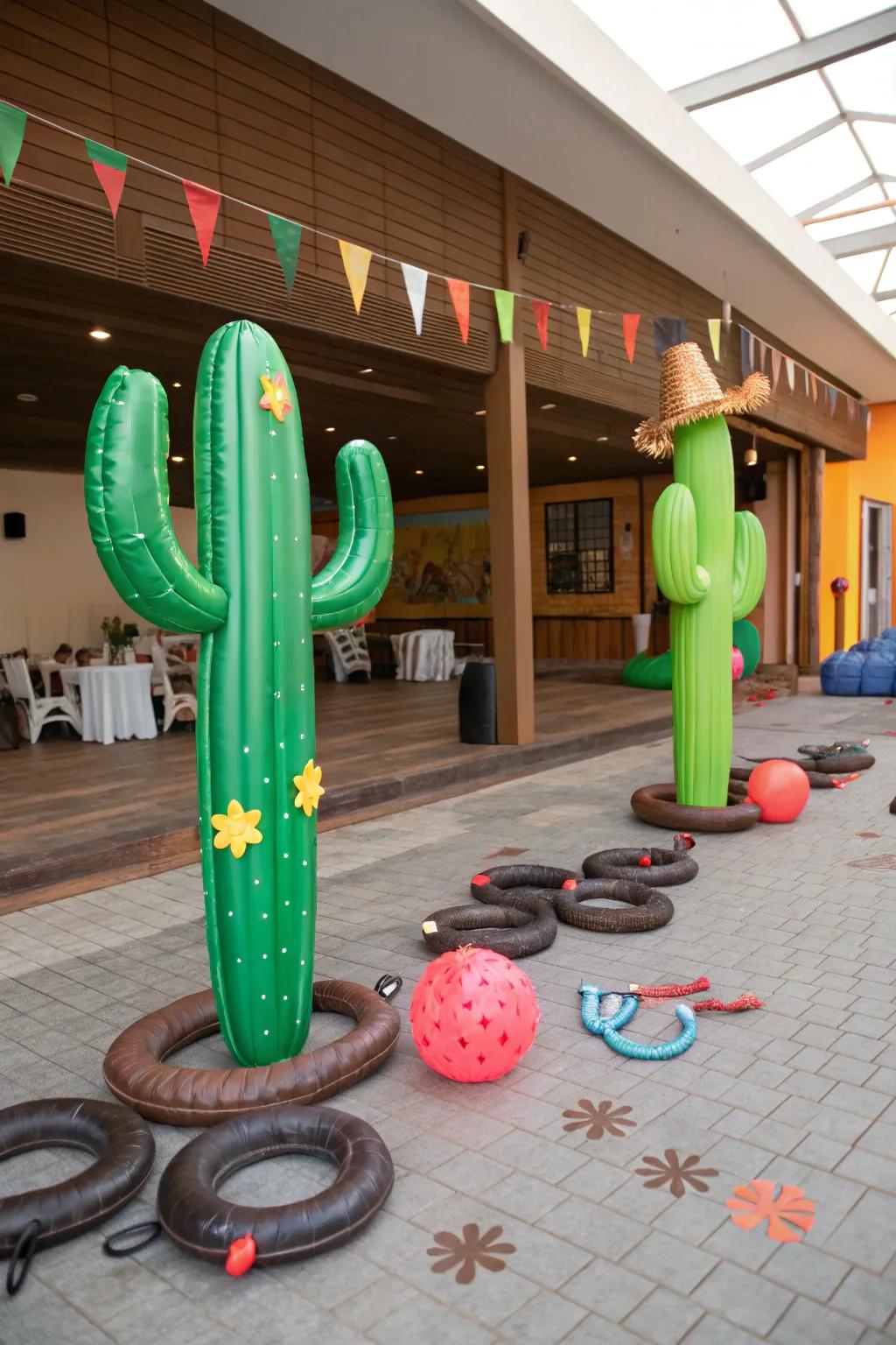 Sprinkle some desert charm using cactus ornamentations.