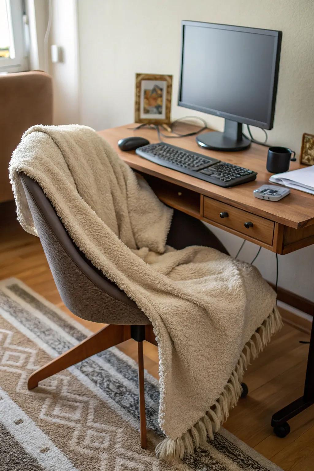 Weaves forge a cozy and inviting personal space.