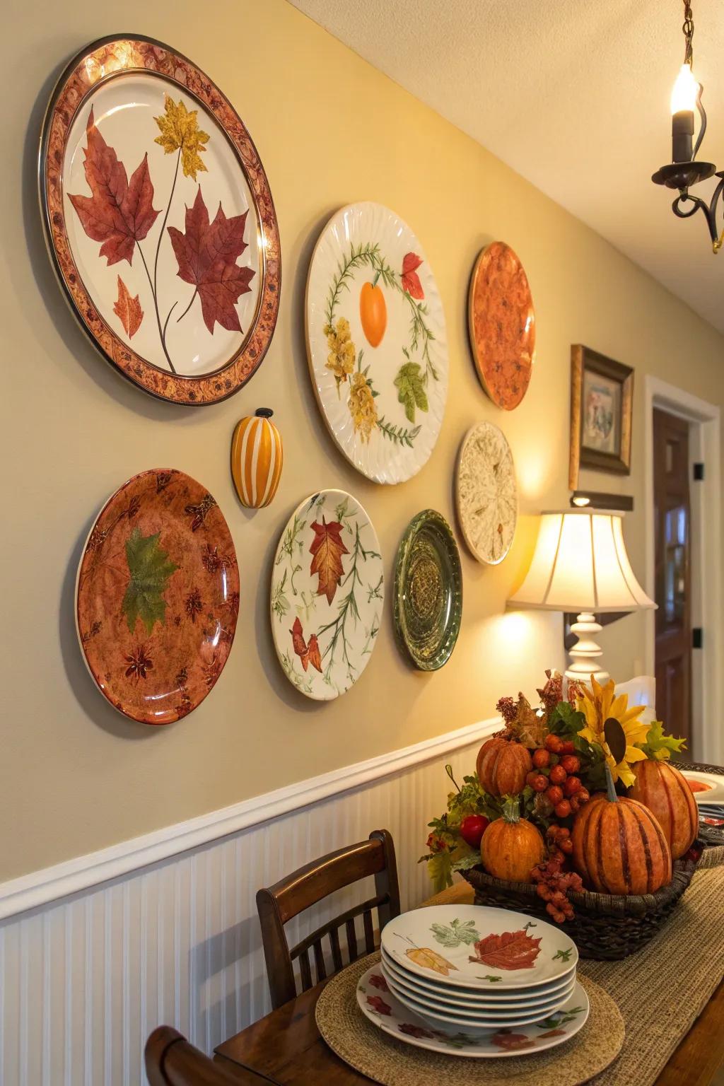 Seasonal plates keep your décor dynamic and relevant.
