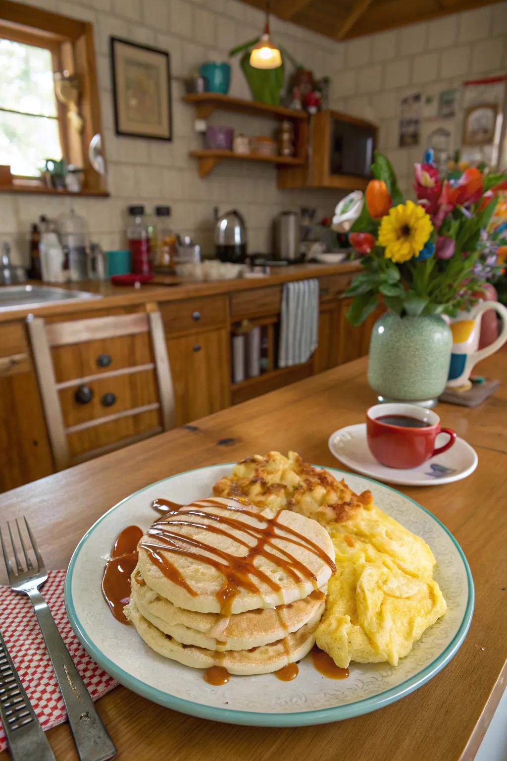 Relish morning meal staples for a playful dinner twist.