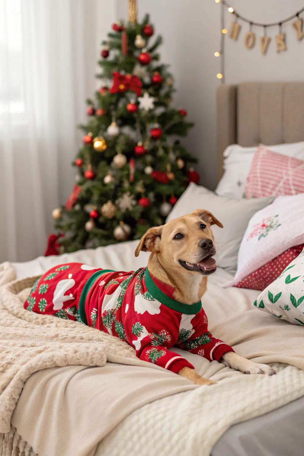 Cozy nightwear vibes for a Christmas slumber celebration.