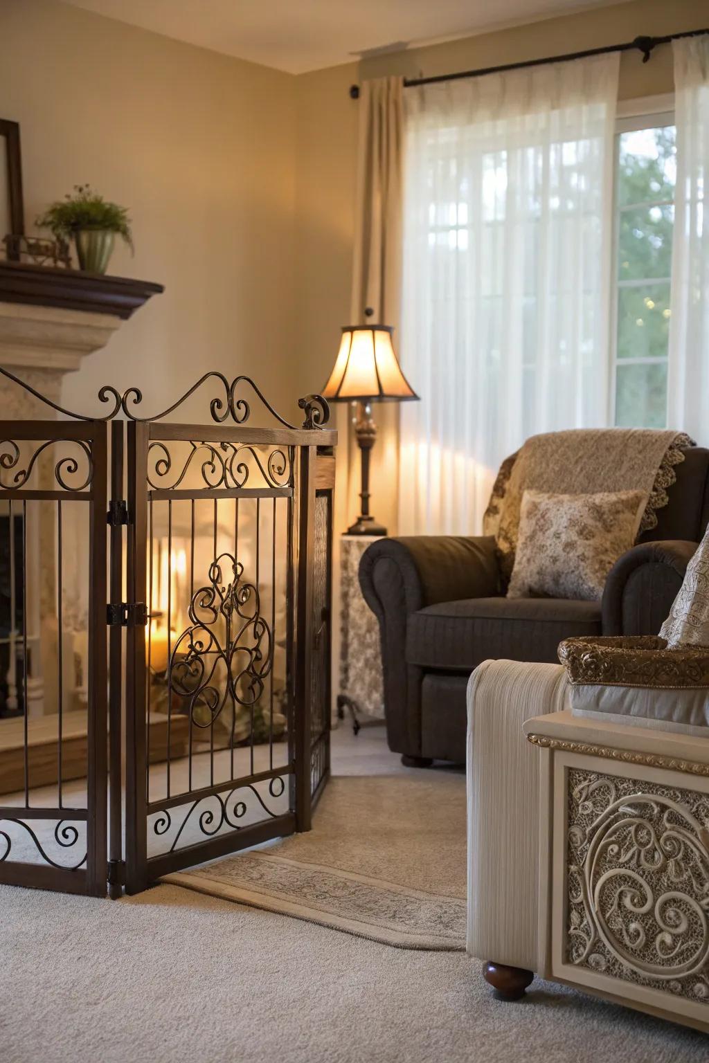 Safety and style with elegant pet gates.