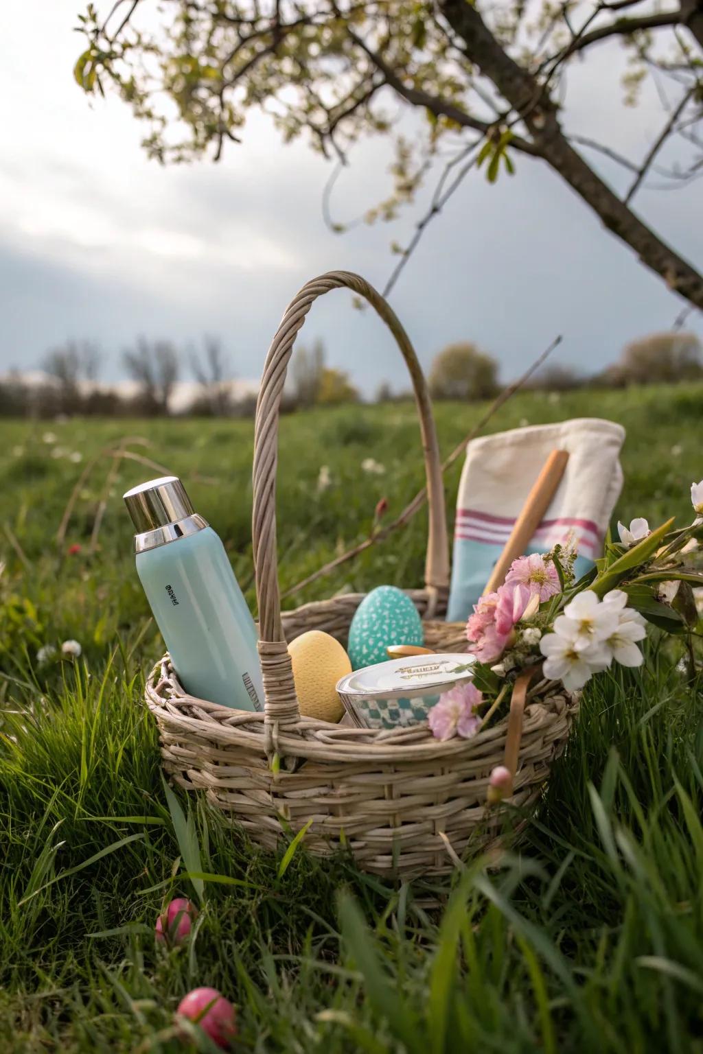 Eco-conscious presents towards a greener horizon.