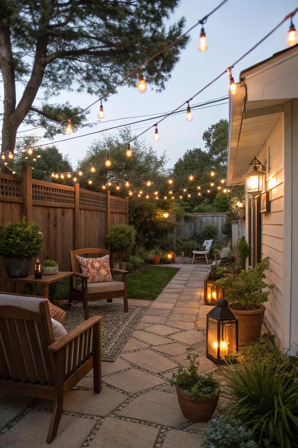 Transform your exterior setting using ornamental illumination.
