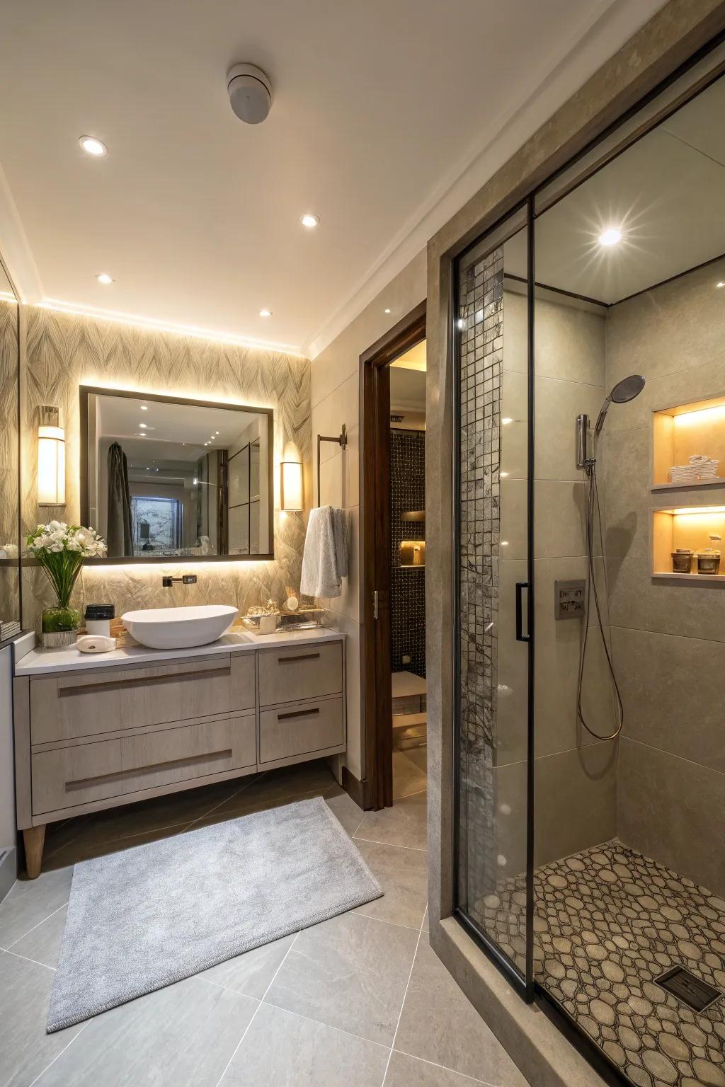 A secret entrance adds a sense of mystery and exclusivity.