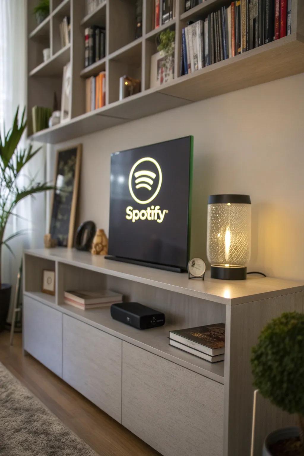 Immortalize your cherished melodies with a personalized media streaming plaque.