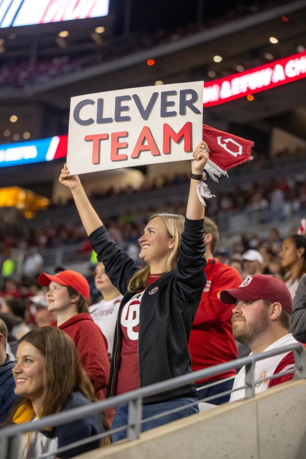 Custom slogans showcase team spirit.