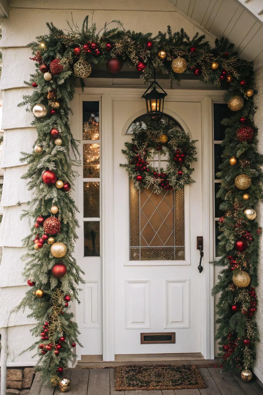 Vintage ornaments introduce a nostalgic allure to your garland.