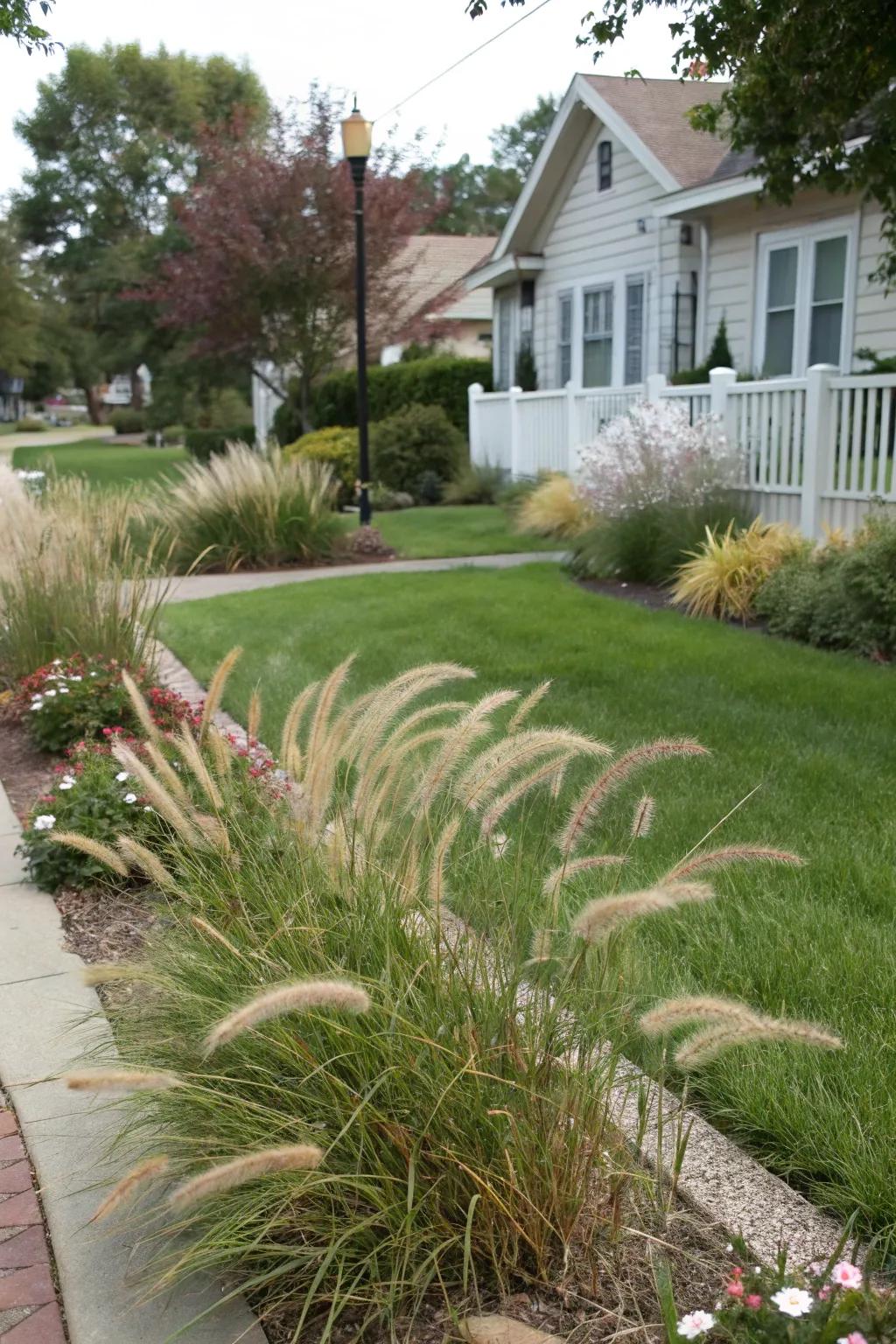 Feather grasses bestow dynamic beauty upon desert landscapes.