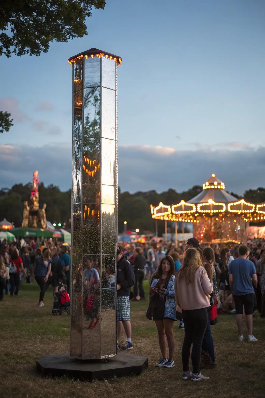 Markers with reflective surfaces infuse a magical and interactive aspect to festivals.