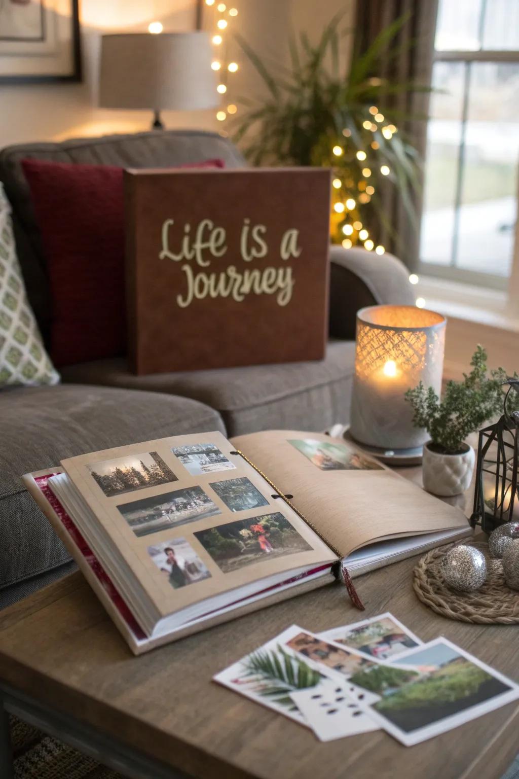 A 'Life's Expedition' album serves as a meaningful keepsake.