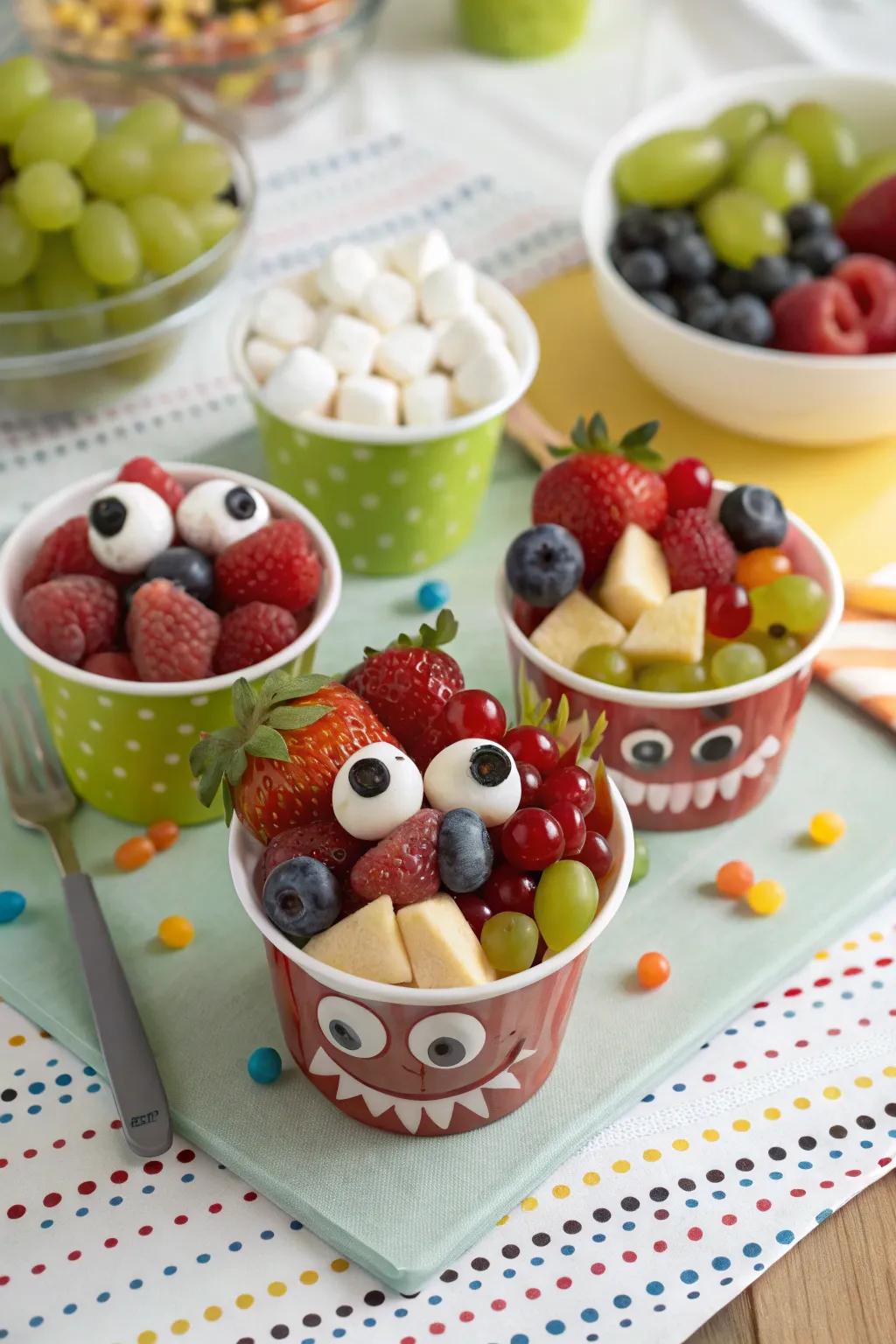 Monster visage fruit vessels that are frightfully enjoyable.