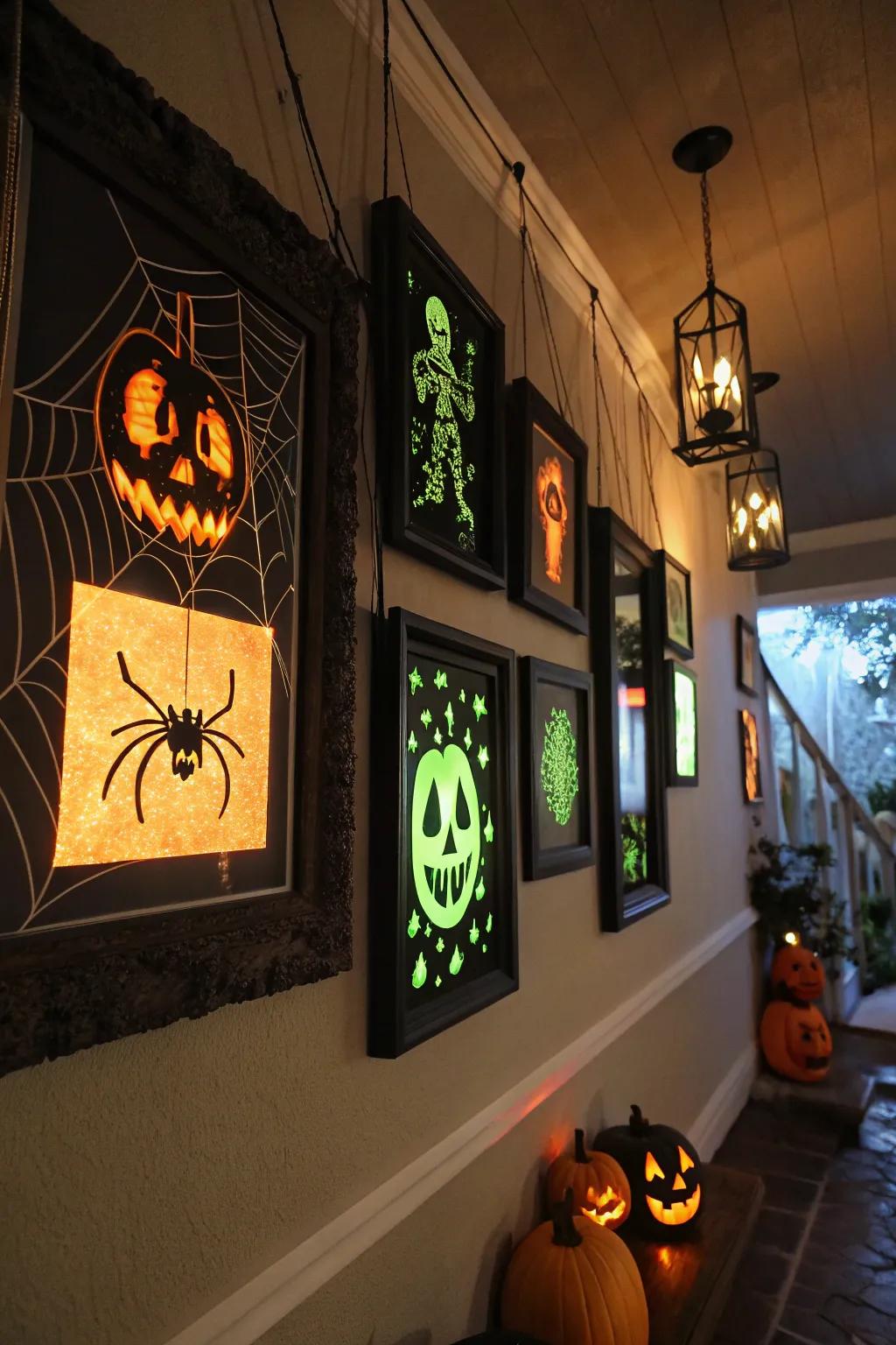 Glow-in-the-dark craftsmanship incorporates an otherworldly dimension.