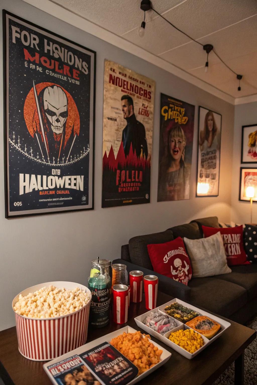 Pay homage to traditional fear with a themed decoration setup.