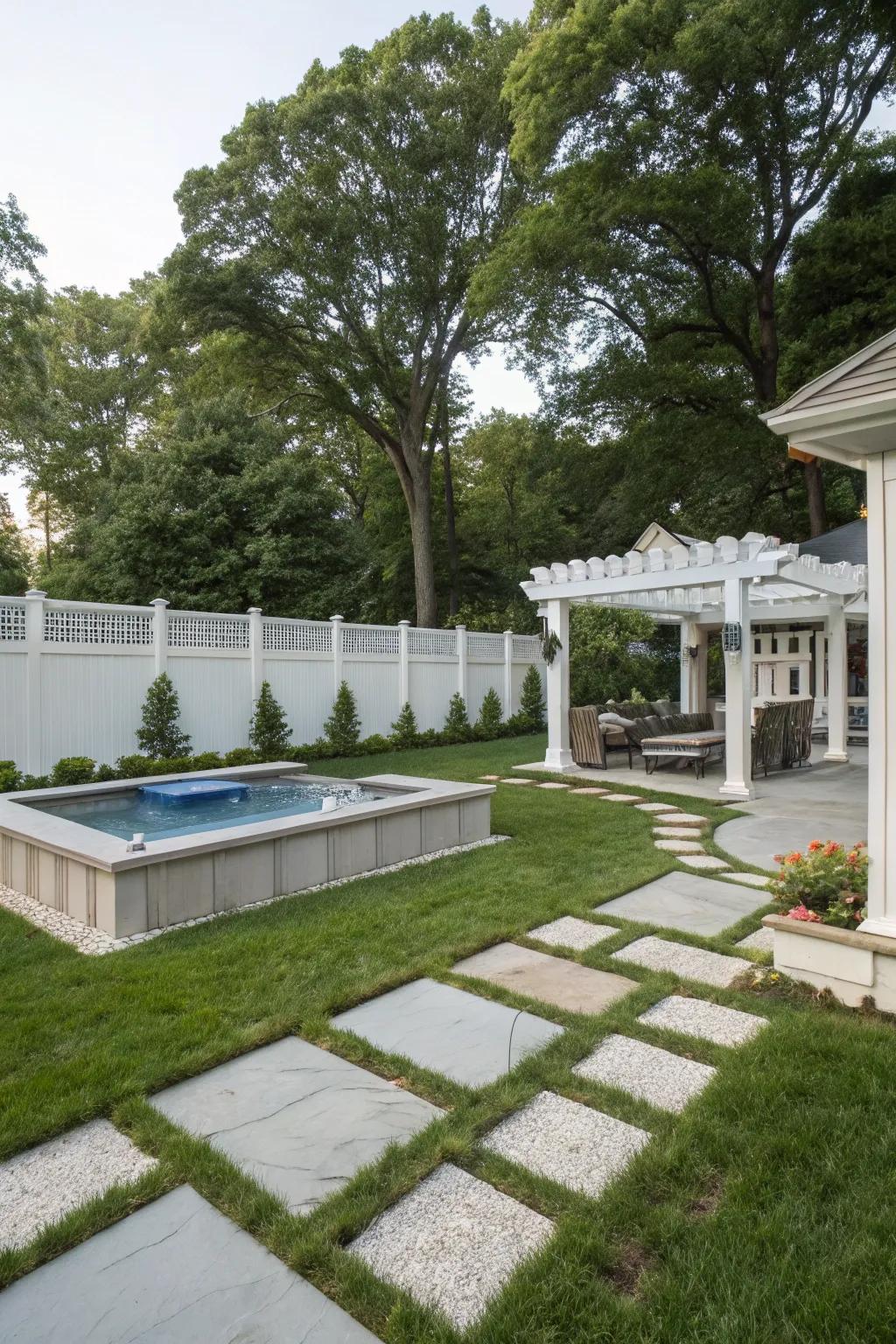 Custom features add a luxurious touch to your backyard.