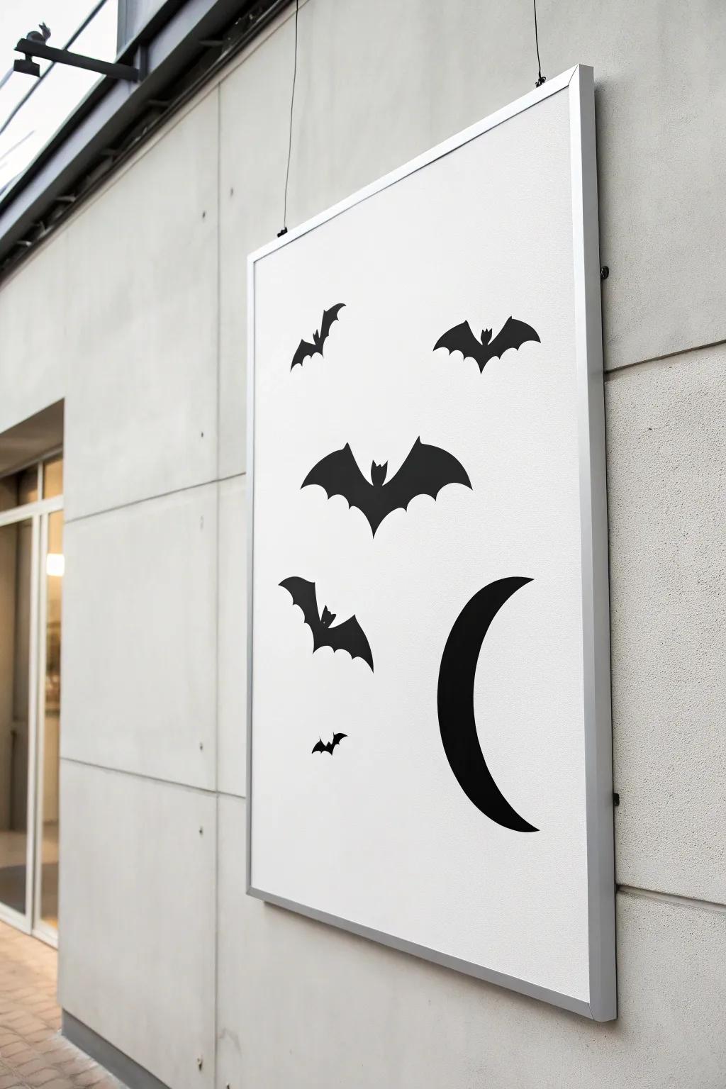 Understated frights poster for a sleek Halloween style.