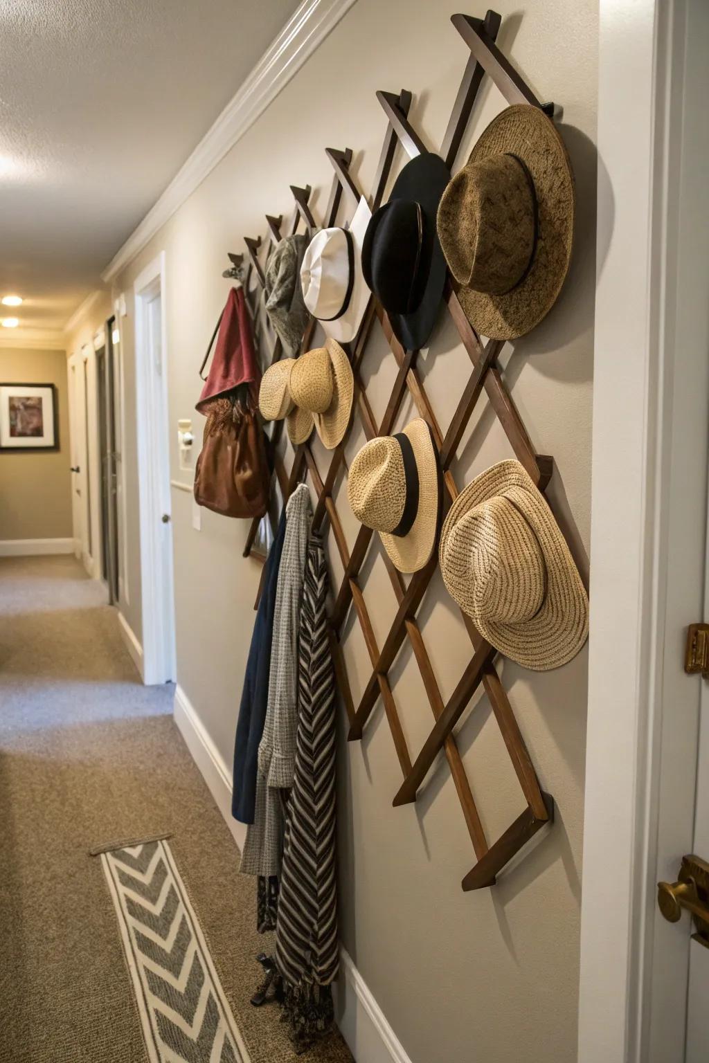 Zig-zag racks add a lively element to your aesthetic.