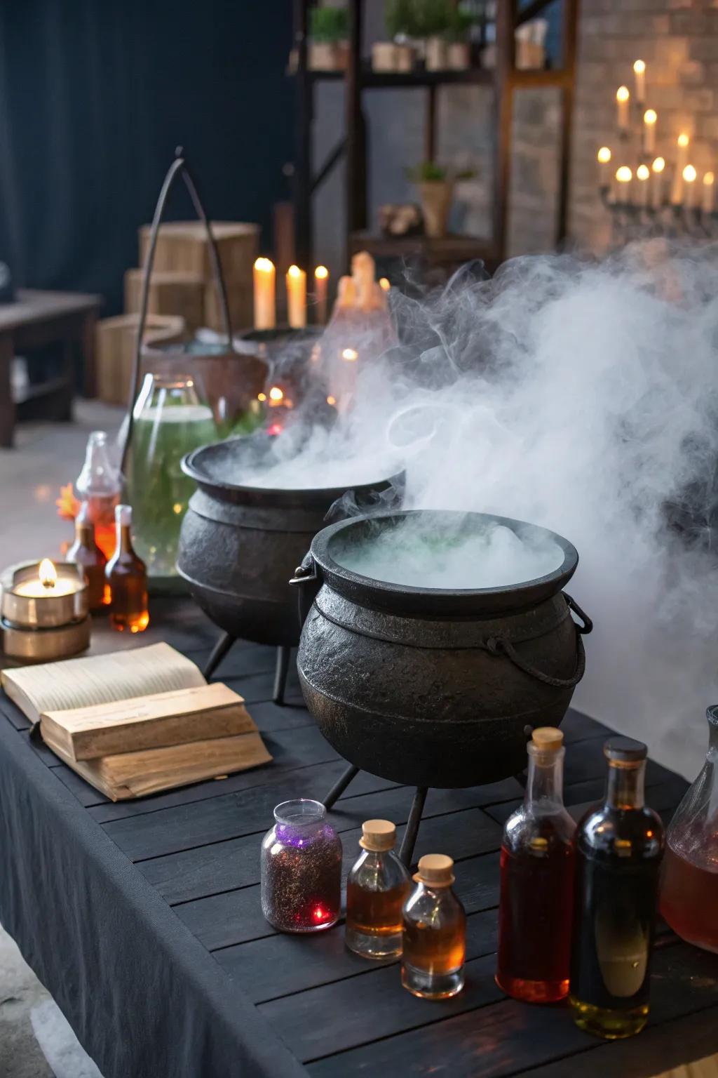 A sorceress’s concoction station appends a magical element to your décor.