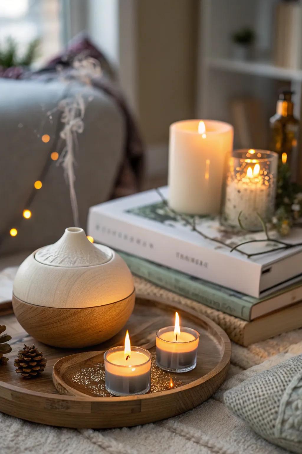 The scent of the holidays fills the air.