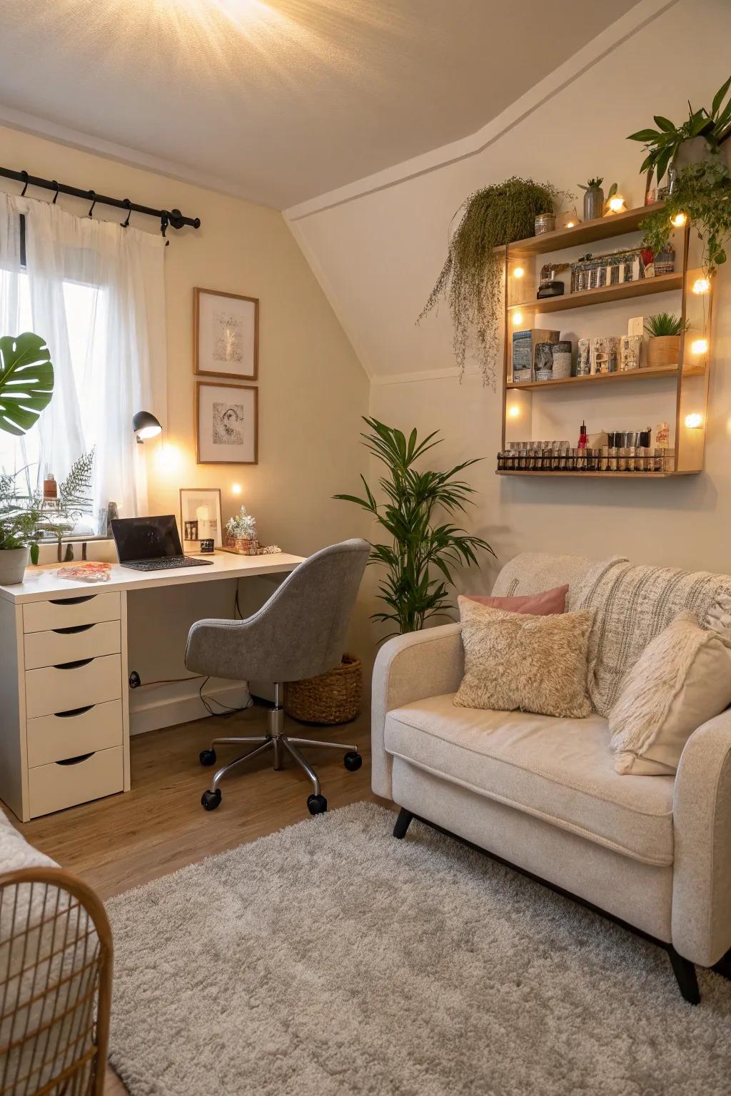 Maximize your space with dual-purpose design.