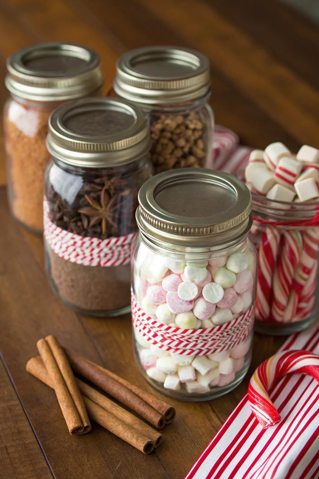 Mixing holders provide a simple means to incorporate flavor to your hot chocolate.