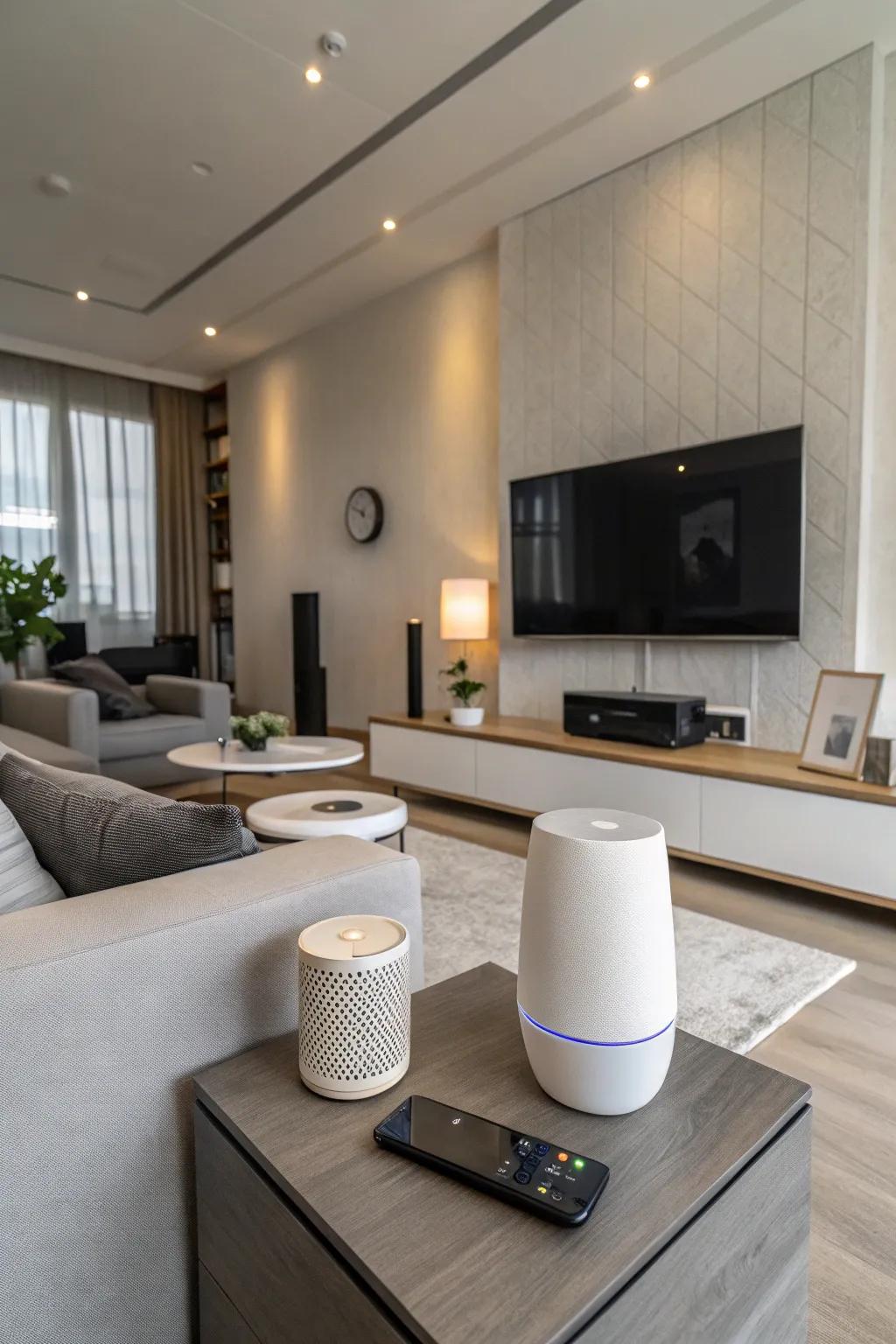 A tech-forward home equipped with smart technology for ultimate convenience.