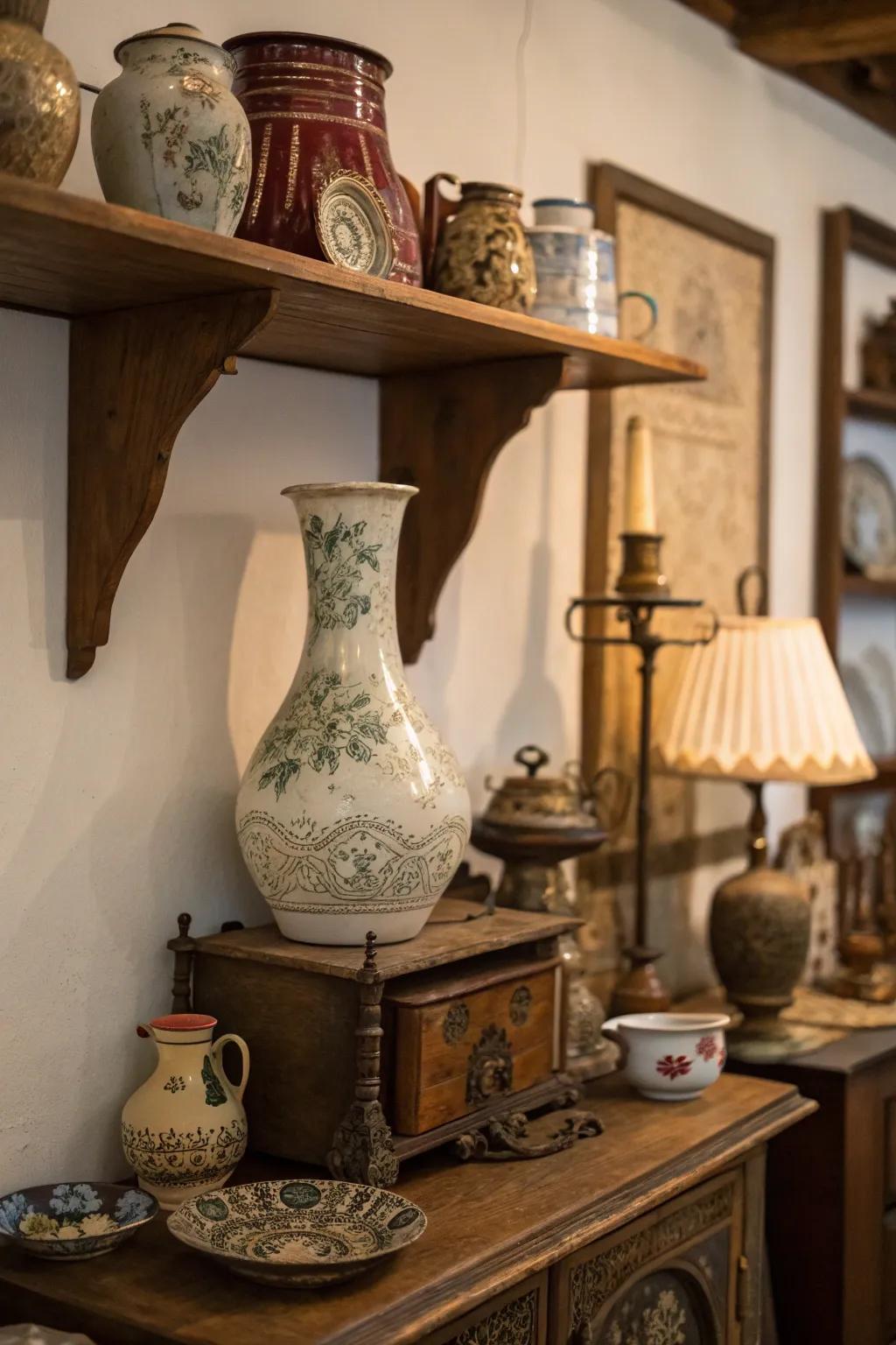 Time-honored finds imbue any corner with charm and heritage.