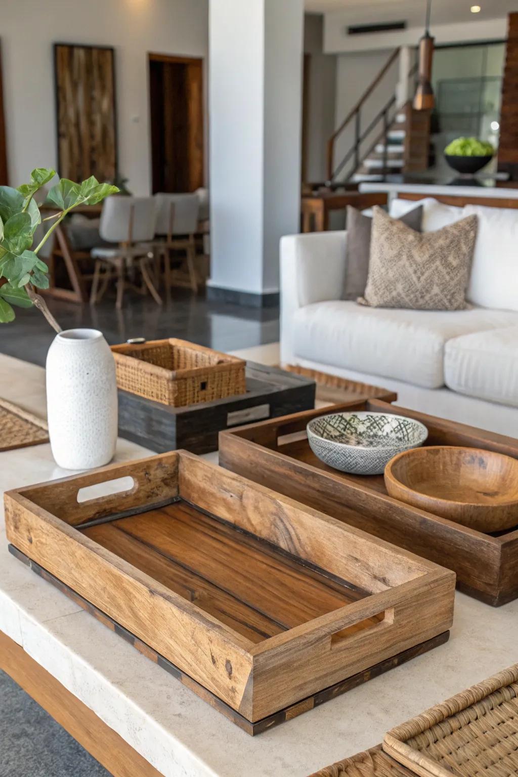 Blending rustic and modern aesthetics for a harmonious autumnal semblance.