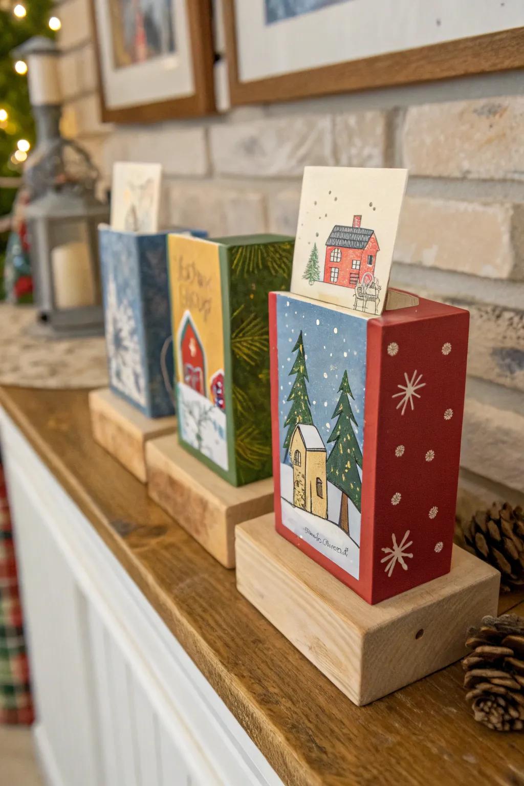 Embrace simplicity with a timber piece card presentation.