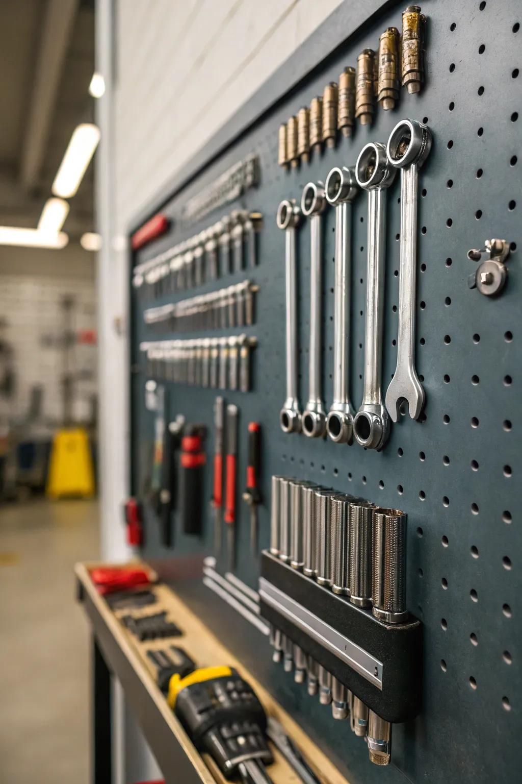 To arrange tools, alluring boards employ the force of attraction.