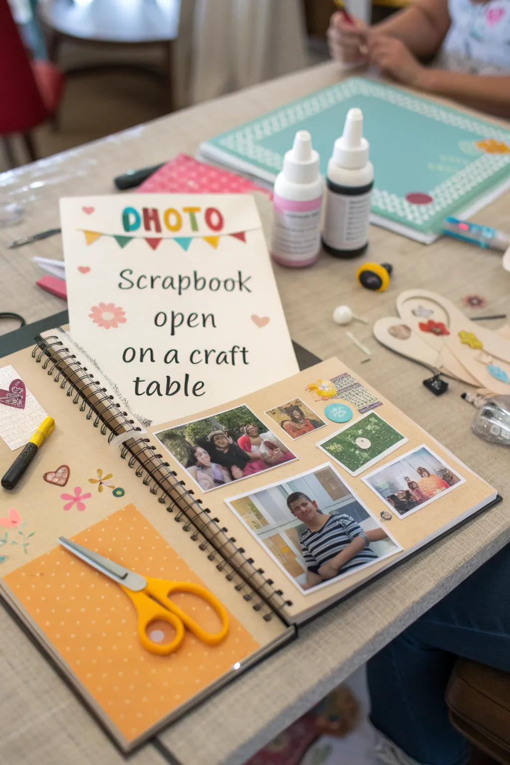 Scrapbooking adds a creative flair to your photo memories.