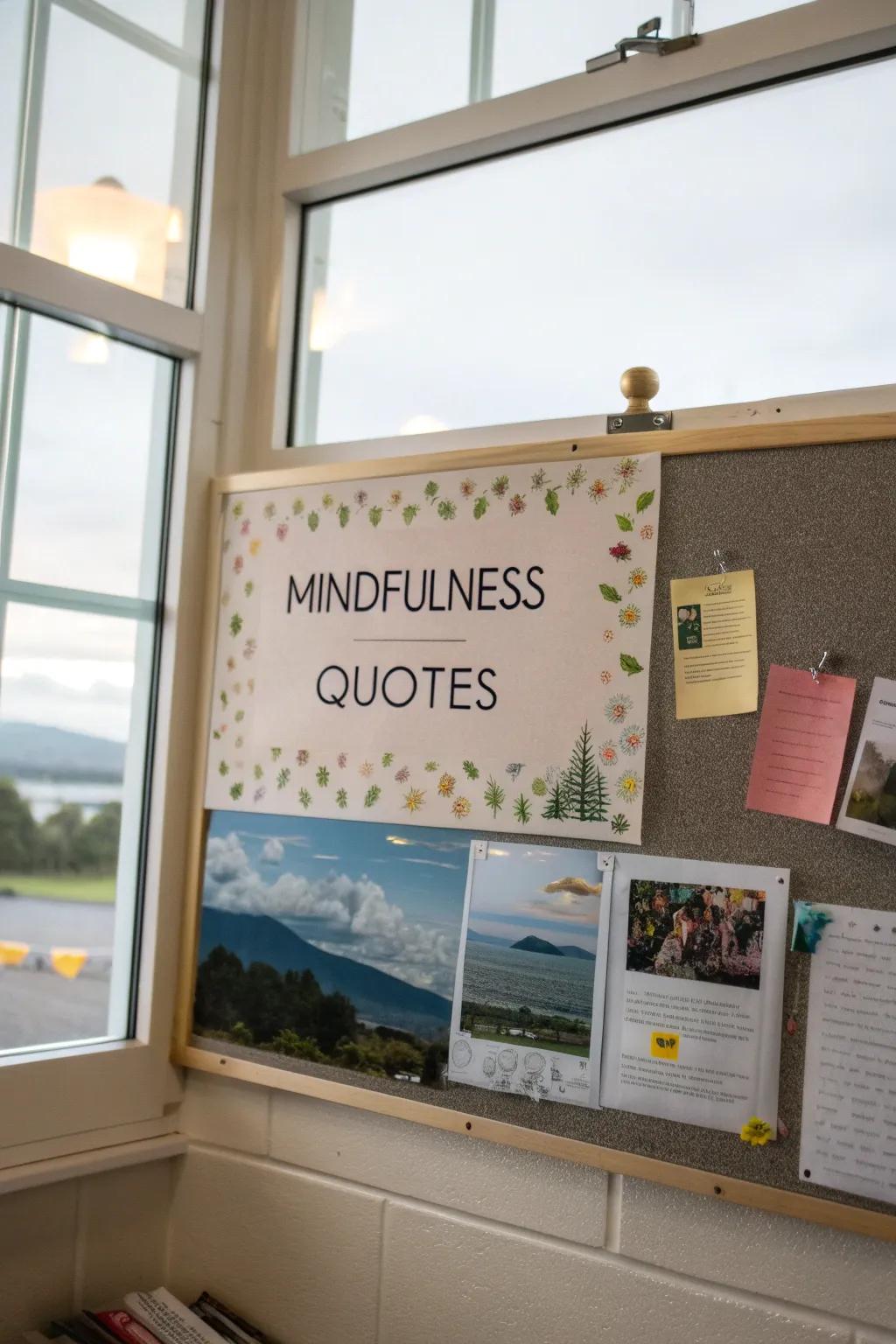 A space in the classroom for reflection and mindfulness.