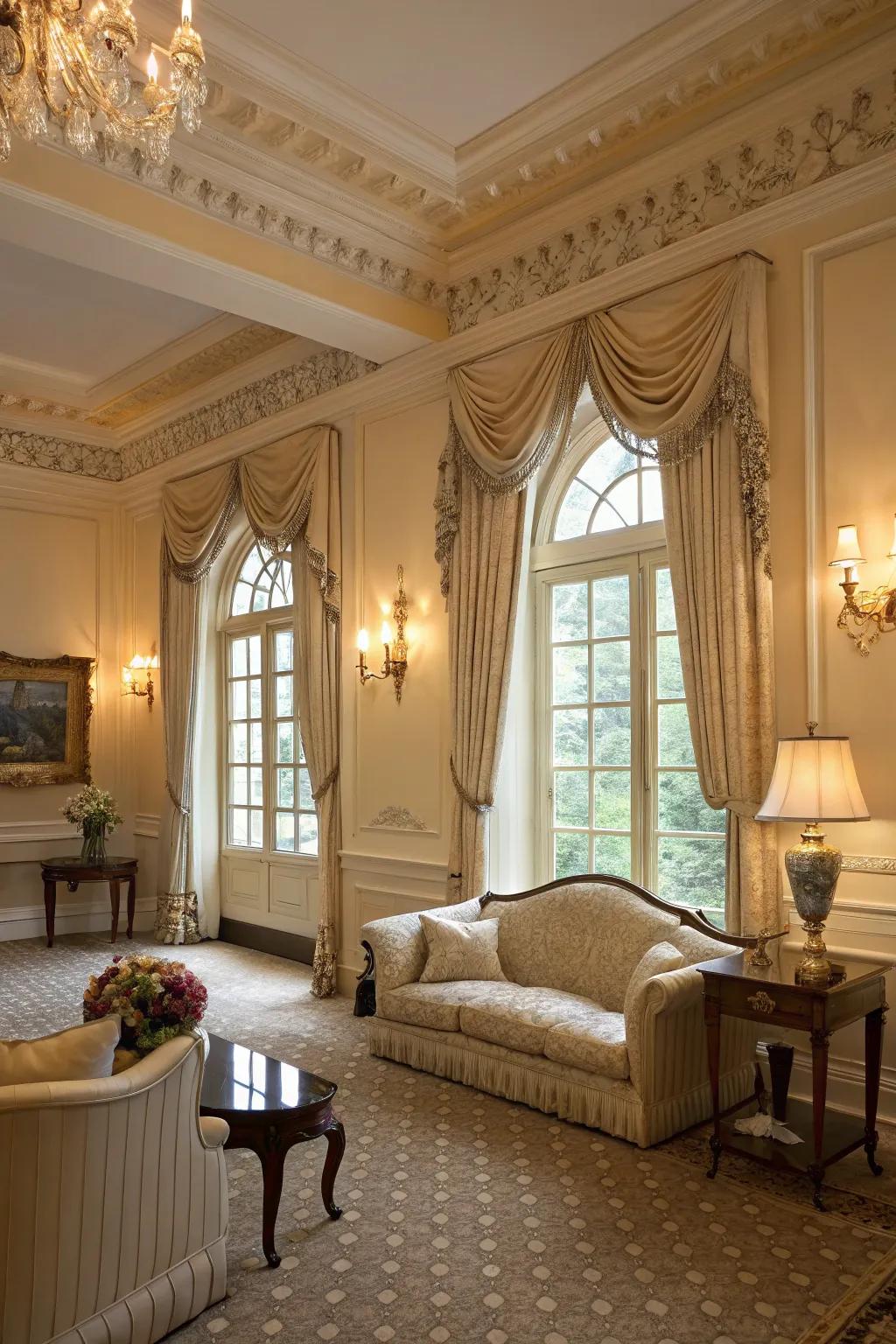 Ivory trims deliver understated elegance and warmth.