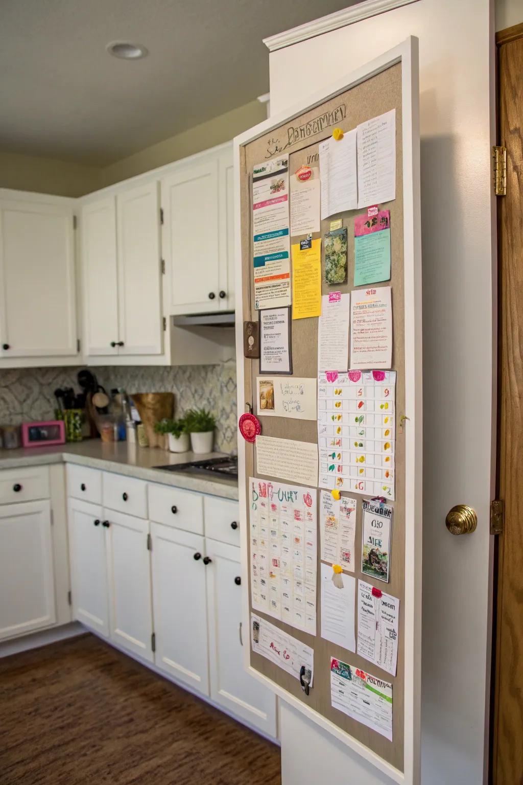 Concealed purpose through a veiled notice board.