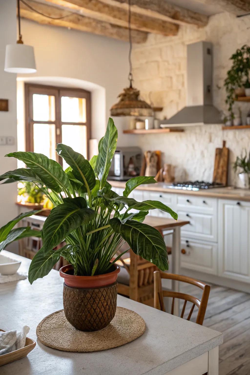 Assert a striking proclamation with a distinguished plant centerpiece.