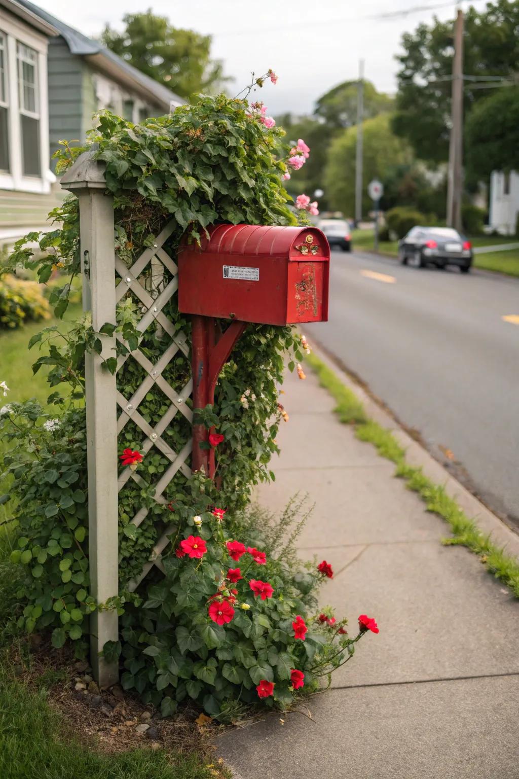 Improve street appeal with a weave postbox garden.
