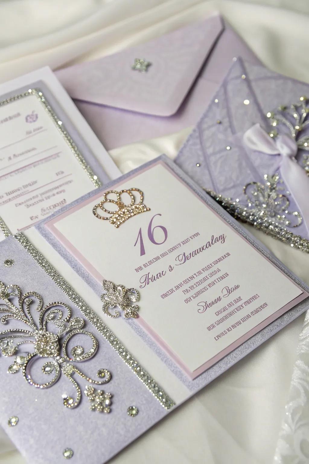 Invitations that set the scene for an elegant and memorable celebration.