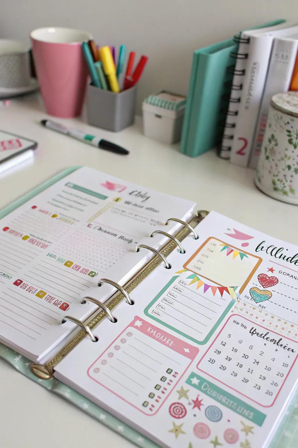 A birthday and present organizer to remember and plan special occasions.