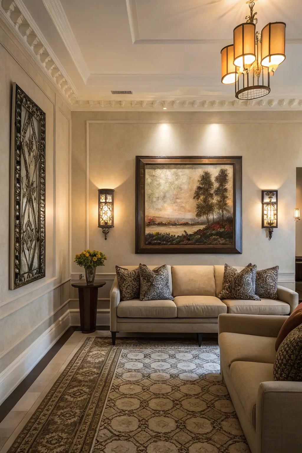 Ornamental wall sconces inject drama and style onto your walls.