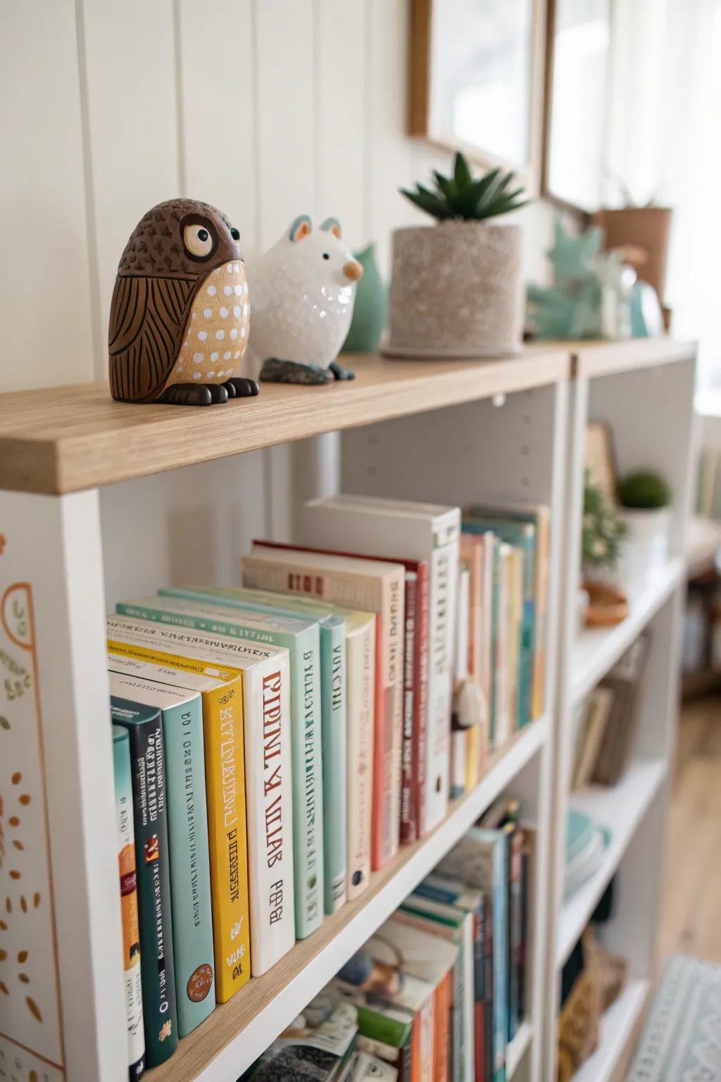 Distinctive dividers add individuality and allure to your shelving.