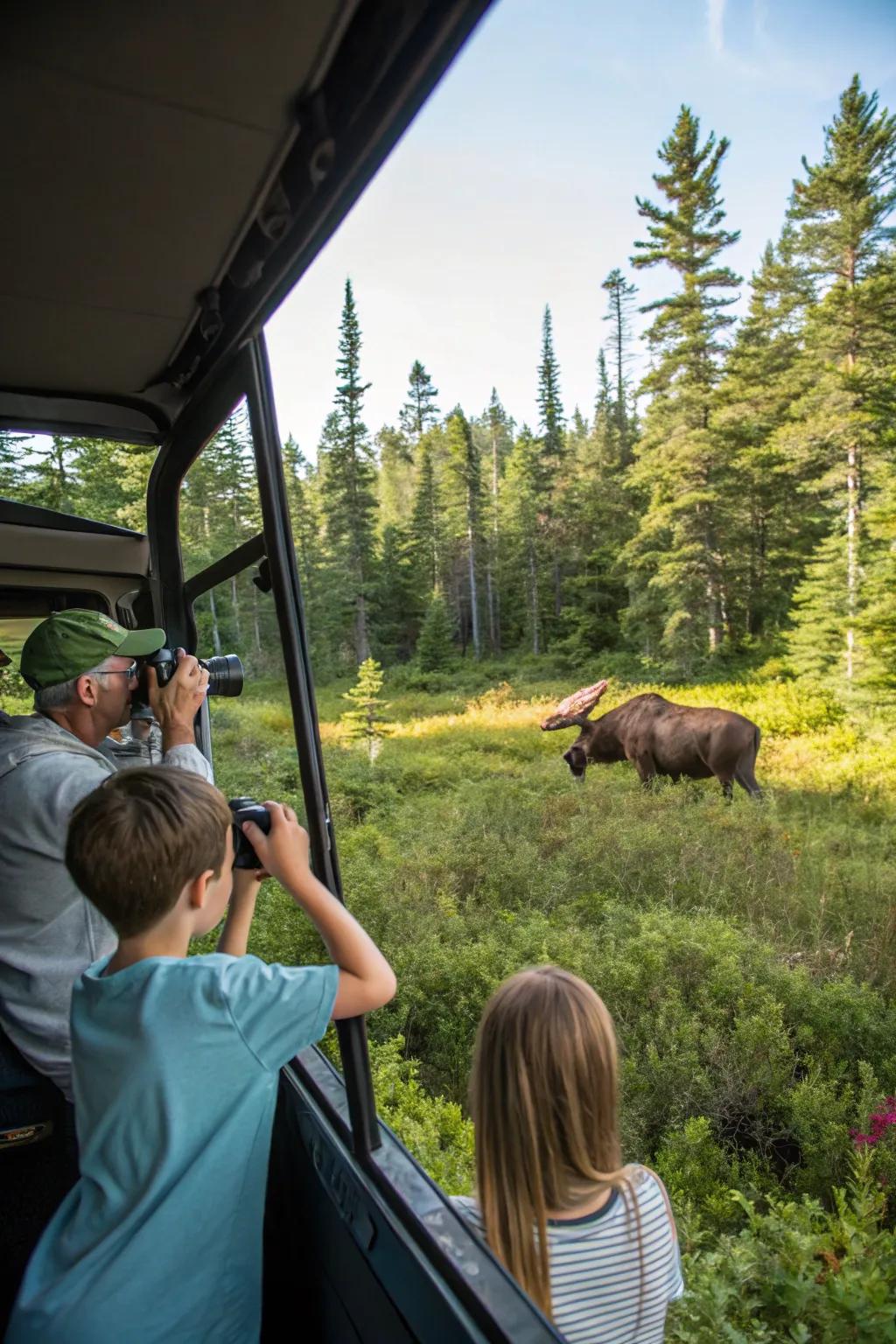 An exhilarating wildlife adventure experience in Maine.