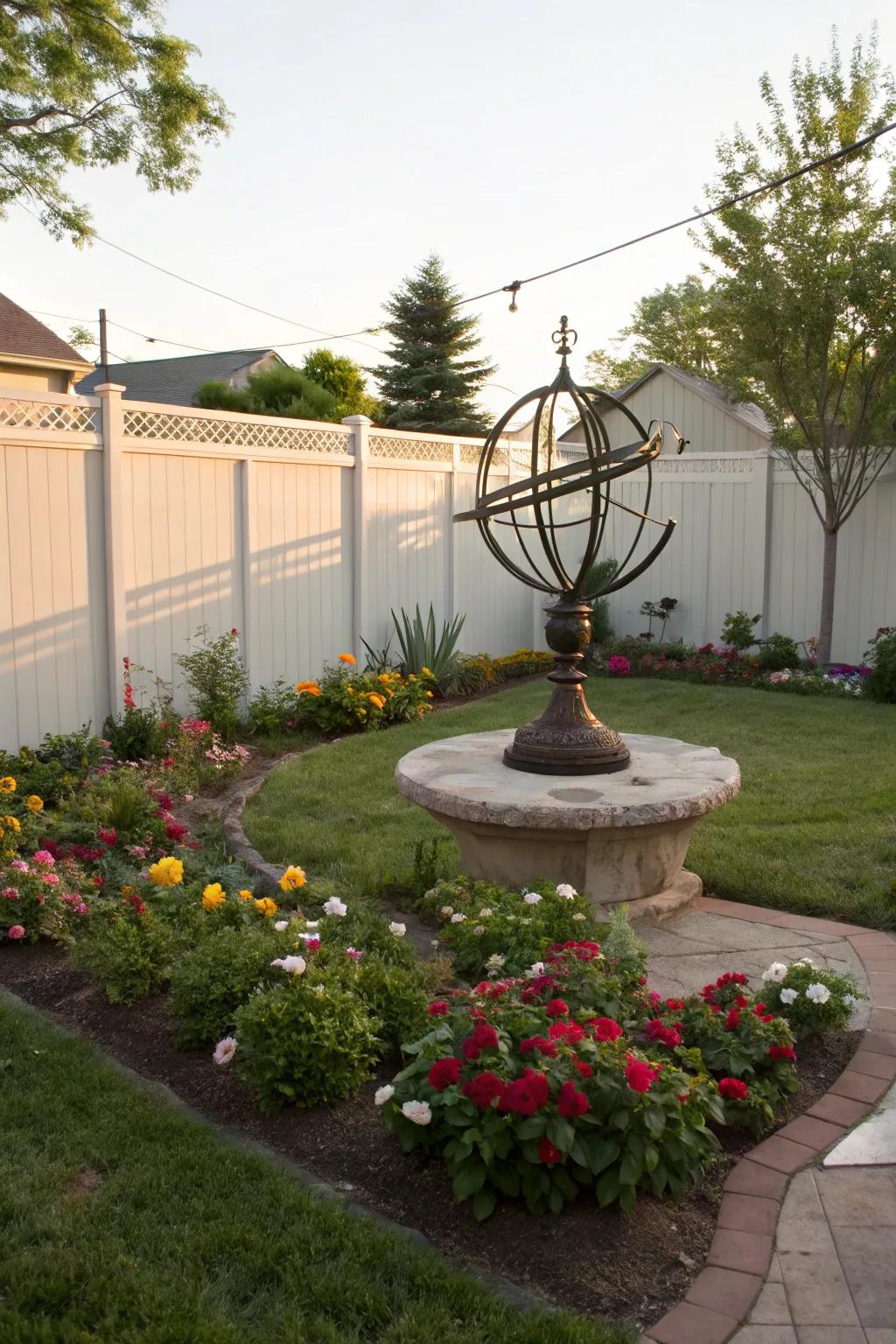 Outdoor art pieces can customize and elevate your backyard's aesthetic.