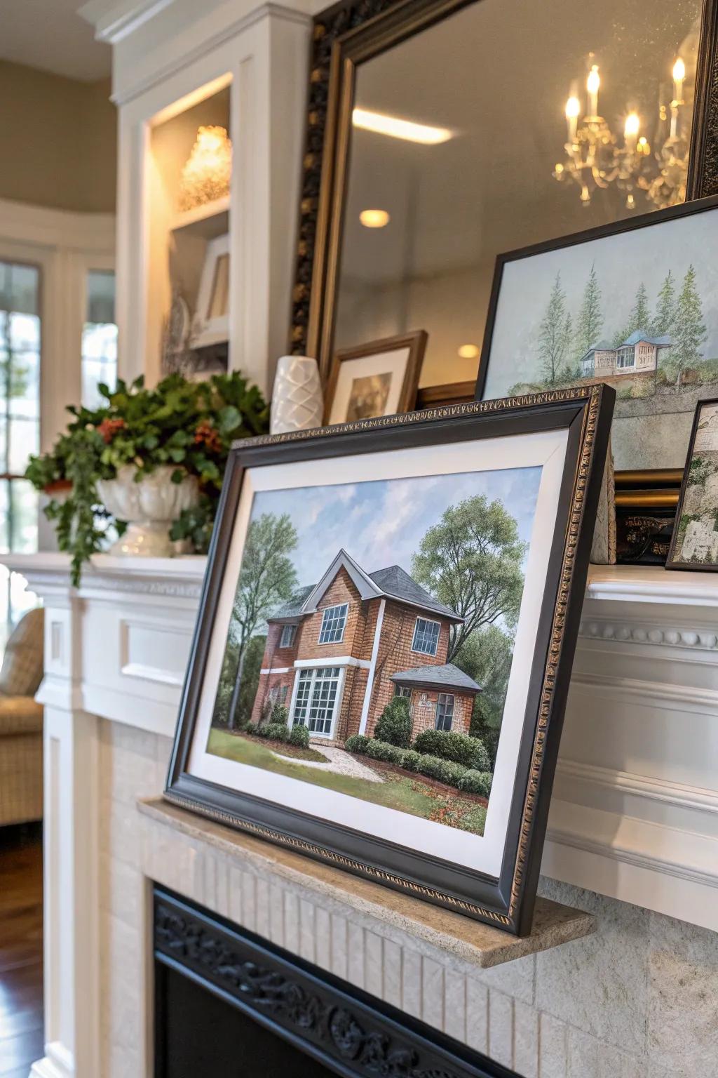 Tailored home portraits become treasured mementos.