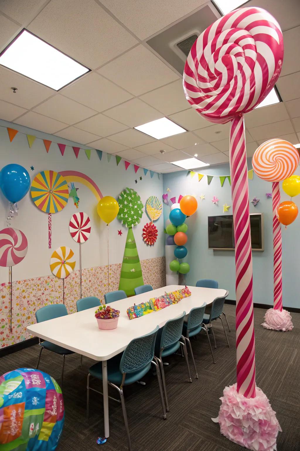 Sweetscape mayhem infuses a sweet and vibrant vibe.