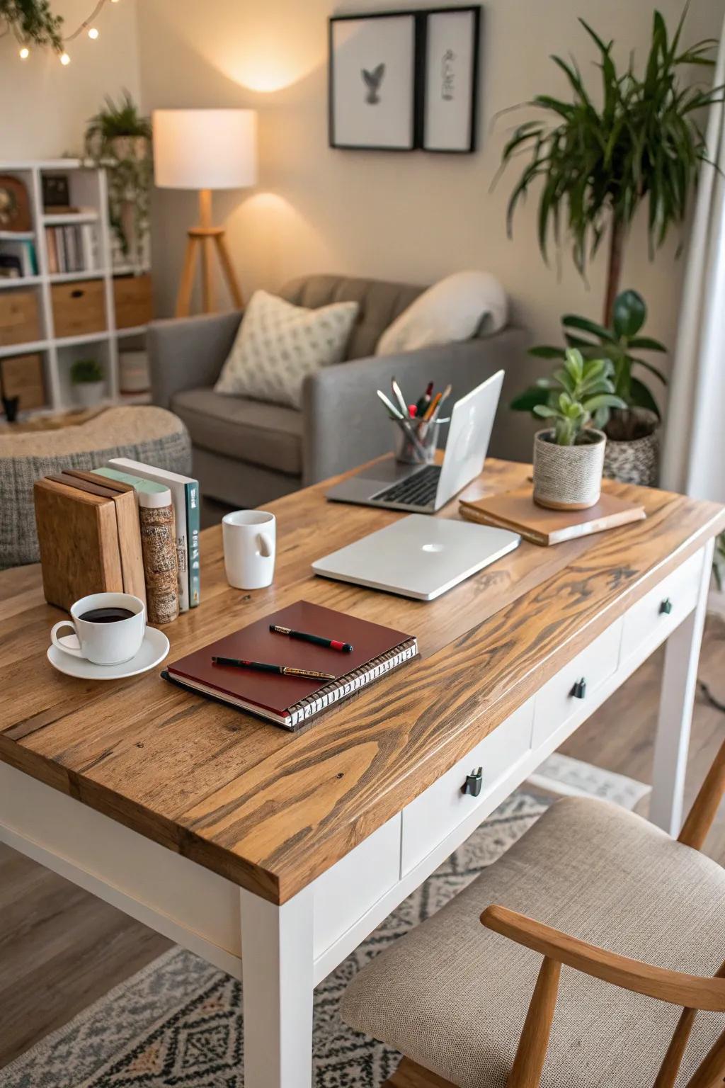 Design your own ideal workspace with a DIY desk.
