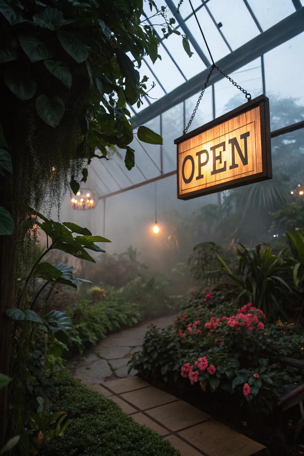 Infuse a touch of magic with a floating illuminated display.