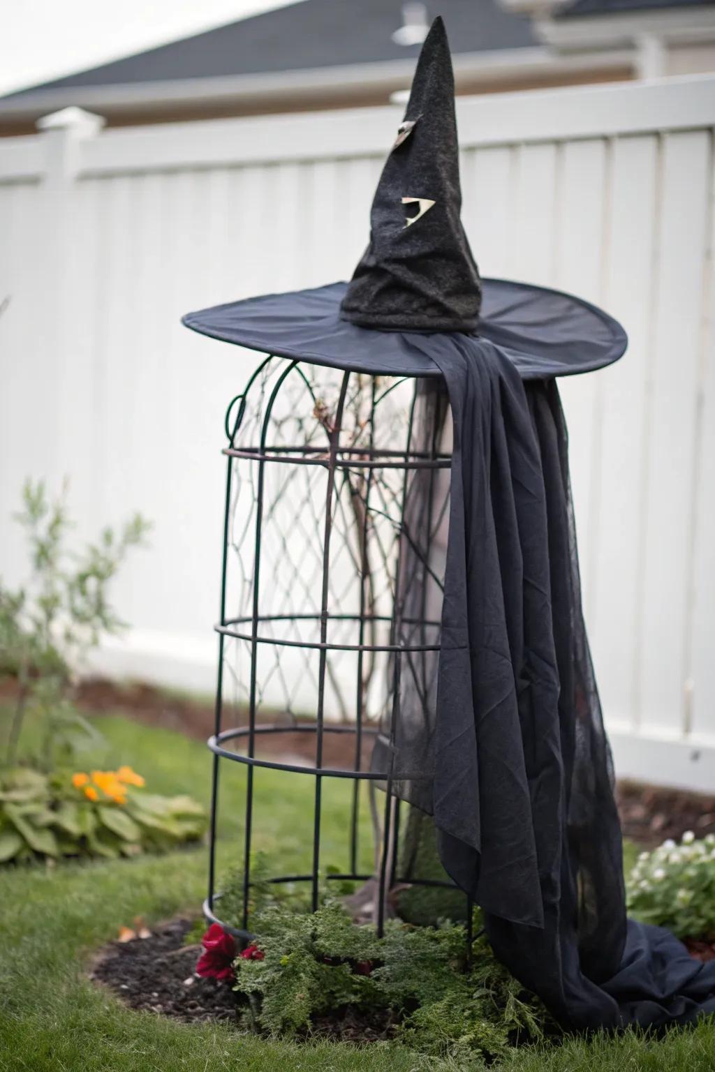 A bewitching chapeau stand that's straightforward yet stunning.