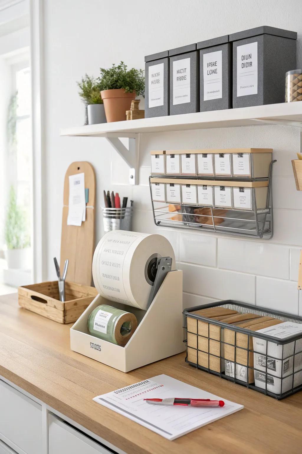 Wall-affixed dispensers ensure must-haves are always easy to get to.