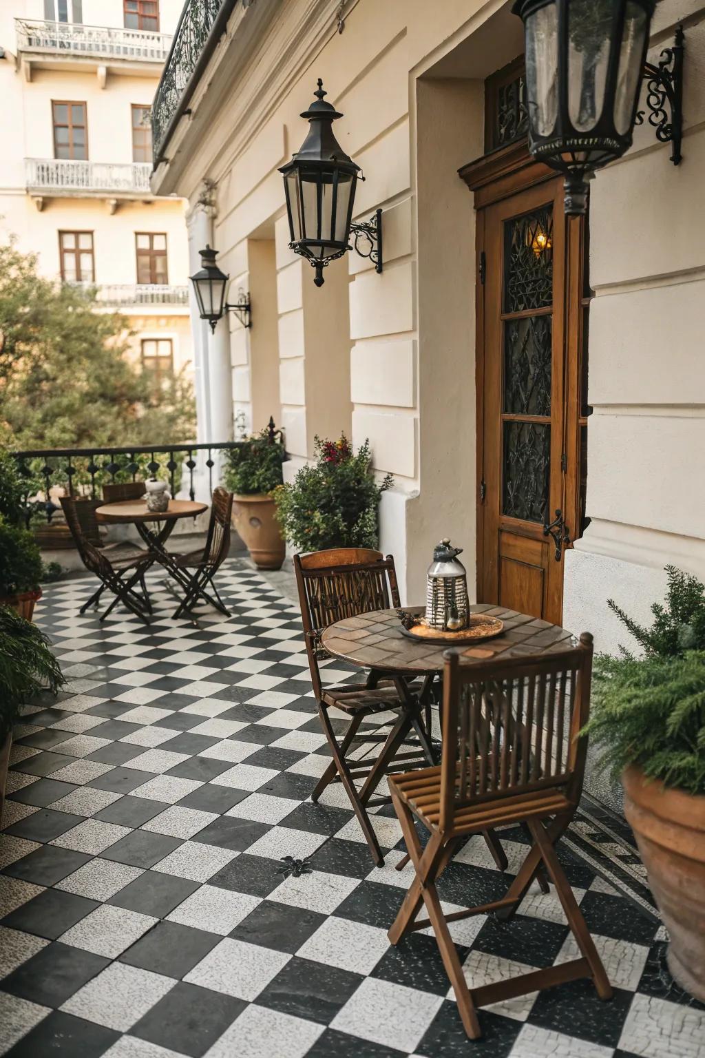 Squared patterns offer timeless elegance and charm.