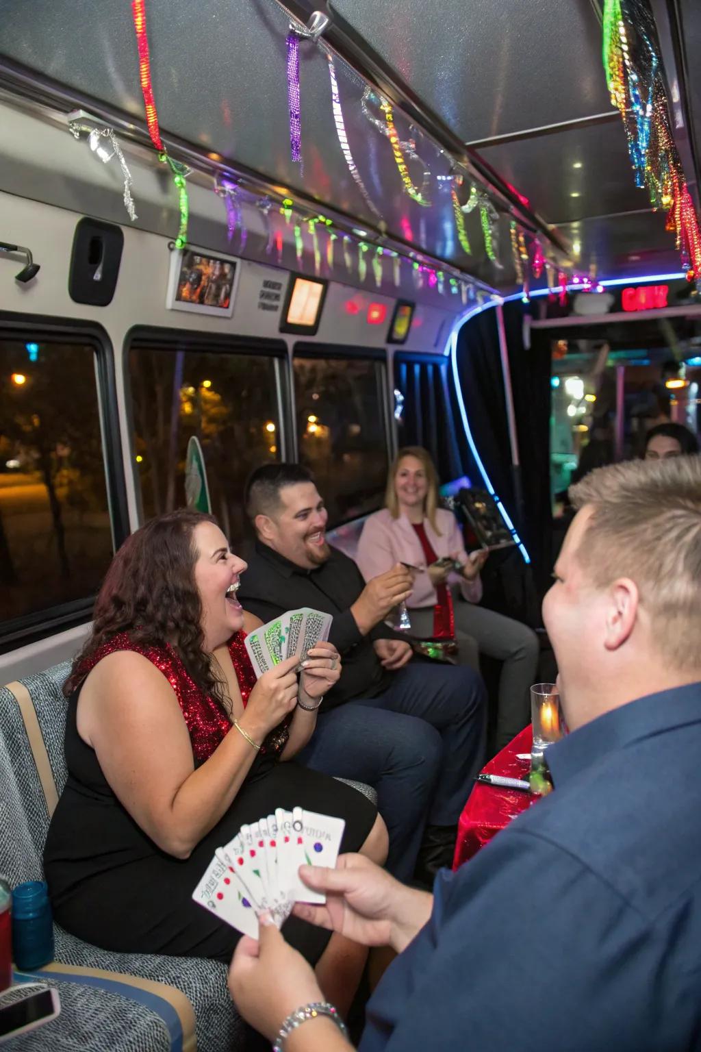 Interactive games add a playful part to the party.